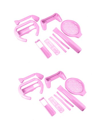 Quality Pink 8 in 1 Sports Packs For Nintendo Wii - 2 Pack