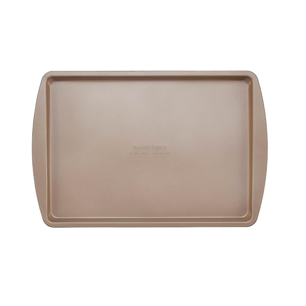 Stanley Rogers Ceramabake Plaque de cuisson en céramique antiadhésive saine 34 x 24 x 1,5 cm – Cuisson sans PFAS, PTFE, PFOS, PFOA, cadmium et plomb – Plaque de cuisson pour biscuits, rôtir les
