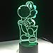 Produktbild Nuanchen, schlafendes Licht, Tischlampe, klassisches Cartoon-Spiel Figur 3D LED-Lampe Acryl Neuheit Weihnachtsbeleuchtung Geschenk USB Touch Toy