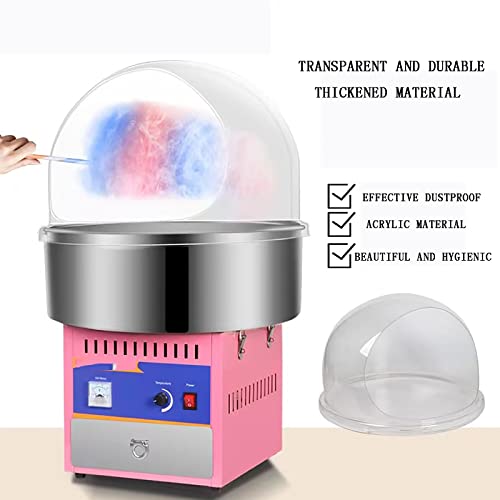 Cubierta para máquina de algodón de azúcar, protector de cúpula de plástico transparente que protege el hilo dental del polvo y los dulces transportados por el aire para golosinas más limpias