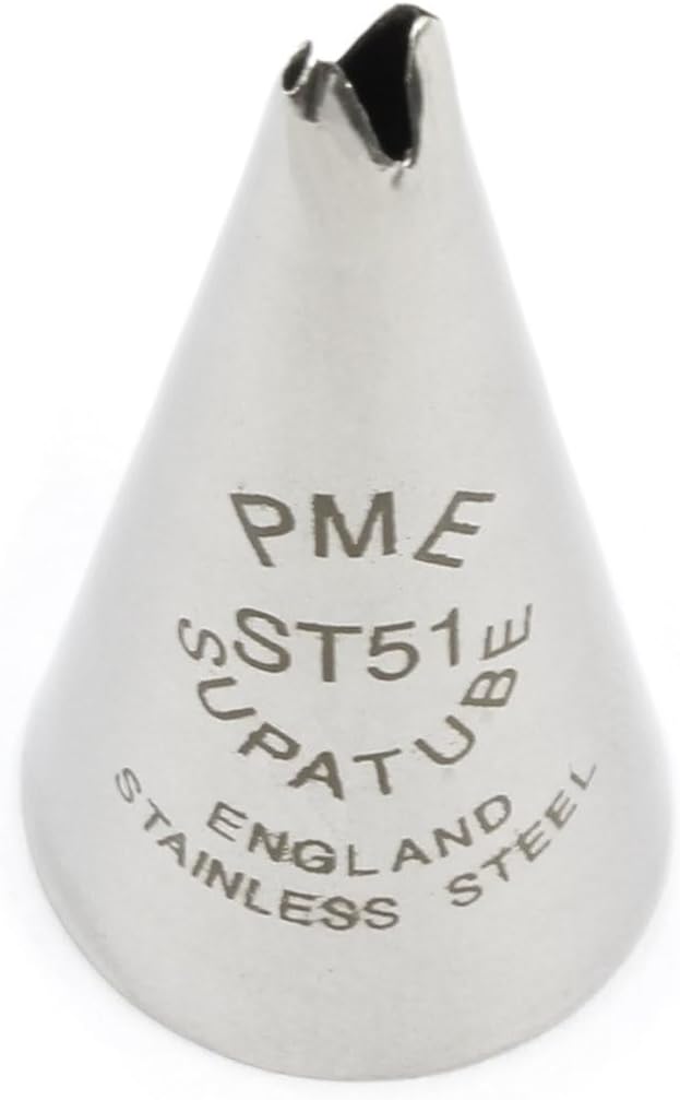 Stainless Steel Medium Leaf Supatube Decorating Tip # 51, Silver, Standard