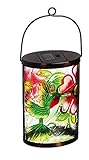 New Creative Hummingbird Garden Friends Hanging Solar Lantern