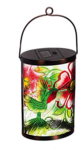 New Creative Hummingbird Garden Friends Hanging Solar Lantern