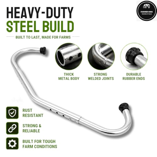 Image of Farmer King MAT Heavy-Duty Adjustable Cow Anti-Kick Bar Secure Livestock Restraint for Safe Milking an