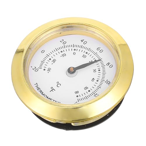 Cabilock Multifunctional Round Dial Thermometer Reusable Indoor Outdoor Temperature Gauge for Tea Jars Accurate Humidity Control Professional Design for Home and Garden