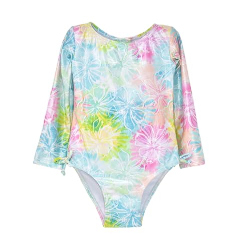 Image of Flap Happy Baby Girls' UPF 50+ Charlie L /S Rash Guard Swimsuit