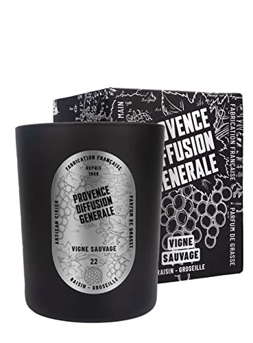 Bougie parfumée VIGNE SAUVAGE (Raisin, Groseille) 190gr