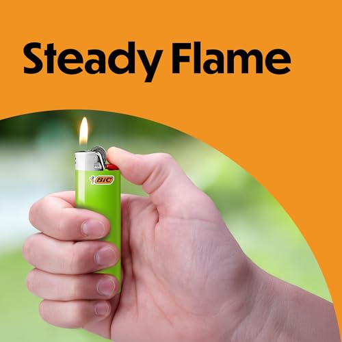 BIC Plastic Classic Lighters, Pocket Style, Lighter for Candles, (Packaging May Vary), 10-Count Pack