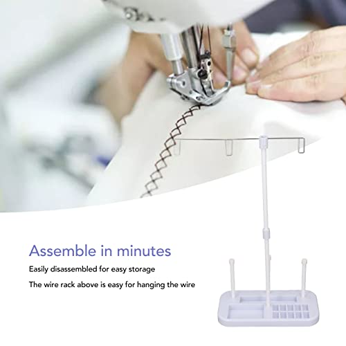 Image of HEEPDD Thread Stand Holder for Sewing Machines 3 Spool Capacity Thread Organizer Prevents 50% Less Clutter Embroidery Project Setup and Quick Thread Changes