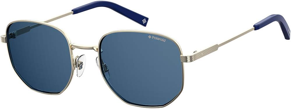 Polaroid Sunglasses Men's Modern Sunglasses, Gold/Polarized Gray, 51mm, 19mm, PLD 2081/S/X