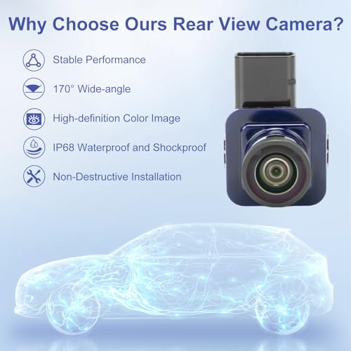 Image of Rear View Backup Camera Compatible with Ford Fusion 2013-2016 Reverse Parking Assist Rear View Camera Replace ES7Z-19G490-A DS7Z-19G490-A