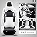Ciroing Housse de Siege Voiture Universelle Accessoire pour Toyota C-HR/Rav 4 / Fortuner / 4Runner / Land Cruiser/Avalon/Avensis/Camry/Reiz Housse Siege Auto.Noir Et Blanc