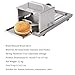 Commercial Bread & Bun Divider, Bread Portioning Machine, Even Cutting with Adjustable Thickness Settings, Stainless Steel Blade, One-Piece Metal Construction