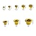 XINGYHENG 650Pcs 8 Values M0.9(d)-M5(L) Mixed Zinc Plated Through Hole Copper Rivets Assortment kit(Whole Hollow Grommets Rivets Set with A Plastic Storage Kit)
