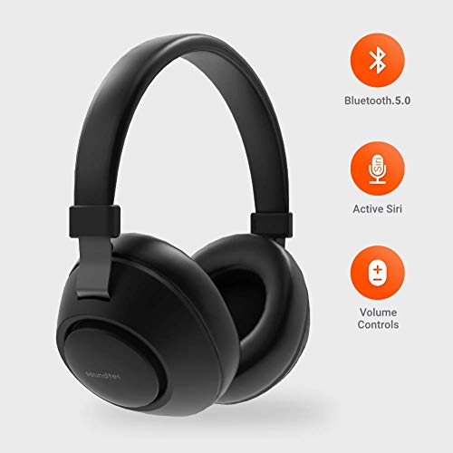 Image of Porodo Soundtec Deep Sound Wireless Over-Ear Headphone - Black