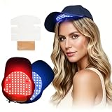 YMLUKzun Cappello per Terapia a Luce Rossa per La Ricrescita dei Capelli, con 70 LED, Lunghezze D'onda di 470 NM, 630 NM E 650 NM, Massaggio Vibrante, 4 modalità, Previene La Caduta dei Capelli