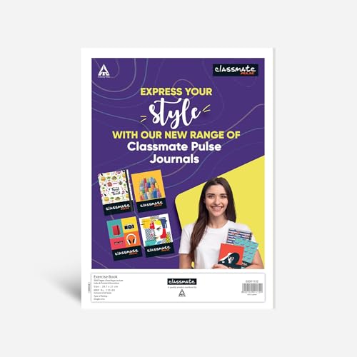 Classmate Long Notebook - A4, Soft Cover, 304 Pages, Single Line (Pack of 6)