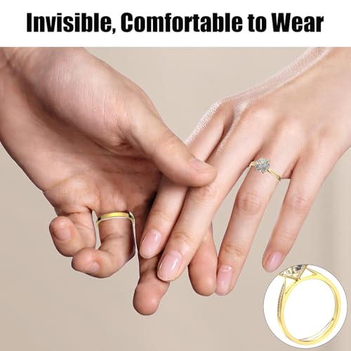 HiFan Ring Size Adjuster for Any Loose Rings, Ring Guard Tightener Invisible Curable Adhesive with UV LED Lamp, Easy to Disassemble Traceless Ring Resizer Glue