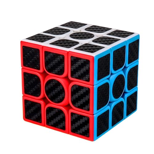 Ahyuan Professional Speed Magic Cube Carbon Fibre Stickers 3x3 Black