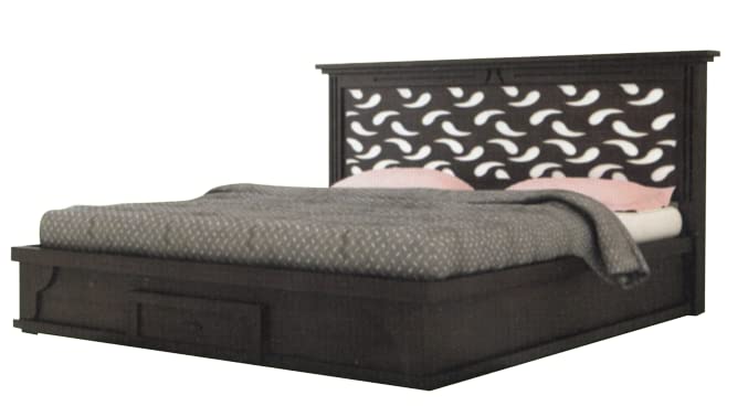 Image of Bed Room cott with Out Bed Queen Size Wooden Double Beds Furniture for Guest Room Bed Room Designed by Artisan Wood Makers Model Num - Artis07 (1)