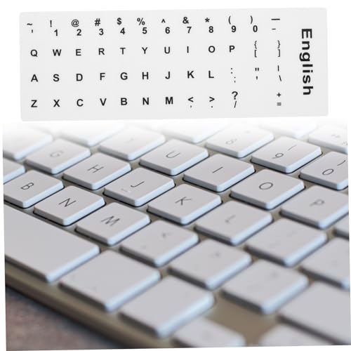 Pegatinas de teclado en inglés de repuesto para restaurar la visibilidad de tus teclas 3