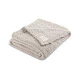 Taupe Grey Soft 50 x 60 inch Plush Polyester Decorative Throw Giving Blanket