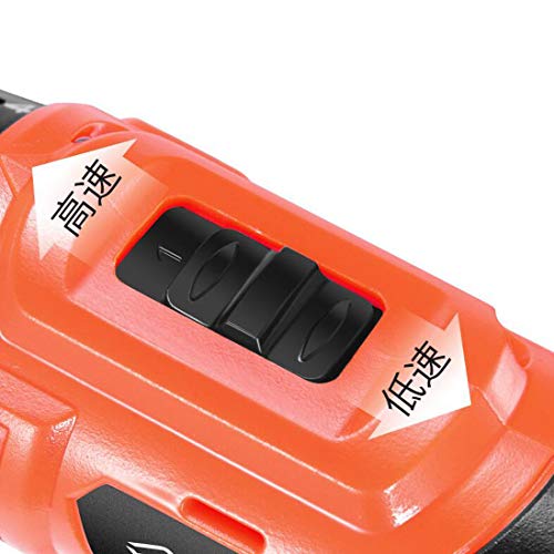 KUANDARYJ Leistungsanzeige Akku-Bohrschrauber Akkuschrauber 12volt Set mit LED-Arbeitslicht Akku-Schlagbohrschrauber Profi-Koffer, Black – Bild 5