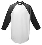 Augusta Sportswear Men's Baseball Jersey, Large, White/Black