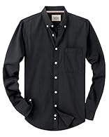 Breathable Cotton: This mens shirts is made from a luxurious cotton, which feels extremely comfortable and soft. Doesn't shrink when being washed and easy care Classic Styles: Incorporating British tailoring, understated designs, the shirt for men ad...