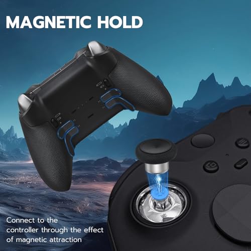 Mcbazel Kit 13 en 1 con Palancas de Metal para Xbox Elite Series 2, Kit de Reemplazo con Botones Magnéticos, 6 Palancas Magnéticas, 4 Paletas Traseras y 2 D-Pads para Xbox Elite Series 2, Negro - imagen 5