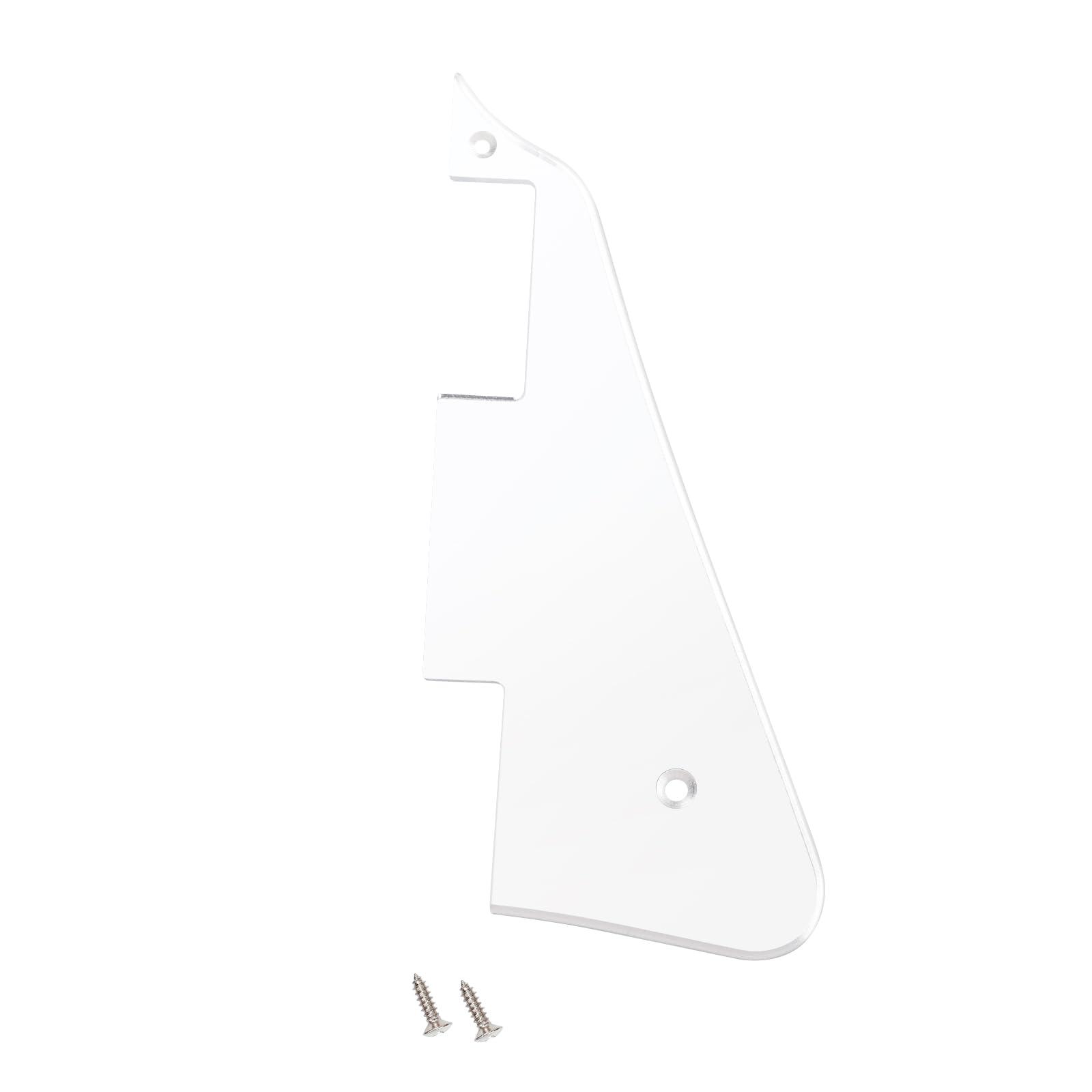 Banworks 1 Ply Les Paul Pickguard LP Pickguard Scratch Plate 2-Hole Electric Guitar Pickguard for Epiphone EPI Les Paul LP JT/HB-06 Chrome Mirror