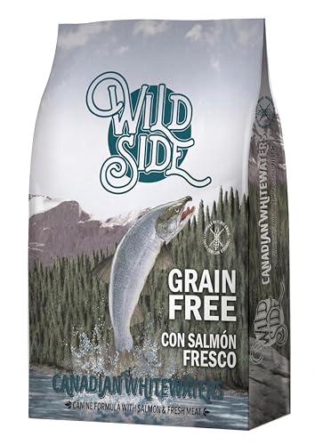 Pienso para Perros Sin Cereales con Salmón Fresco Grain Free Hipoalergénico Natural para Todas Las Razas y Etapas Alta Digestibilidad Piel y Pelo Saludables Omega 3 y 6 Gran Palatabilidad 10,4Kg