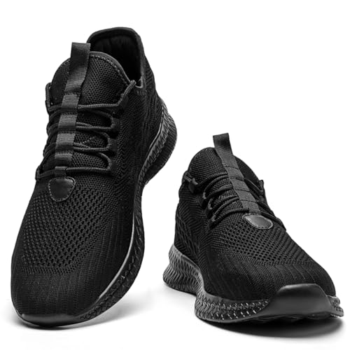 Image of Mens Walking Shoes Tennis Slip on Sneakers Running Jogging Athletic Gym Ultra Lightweight Breathable Comfortable Non Slip Fashion
