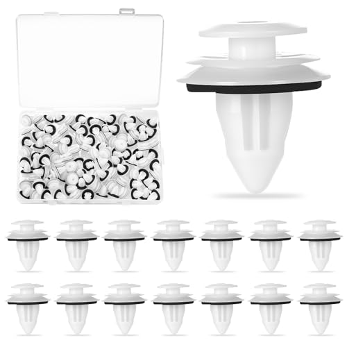 110 Piezas Grapas Coche Paneles de Puerta, Remaches Plastico Coches Clips Remache de Plástico, Grapas para Coche Universales para Salpicadero, Guardabarros, Parachoques, Automóviles