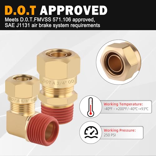 Accesorios de conexión de rosca NPT de 3/8 latón para línea de aire 6