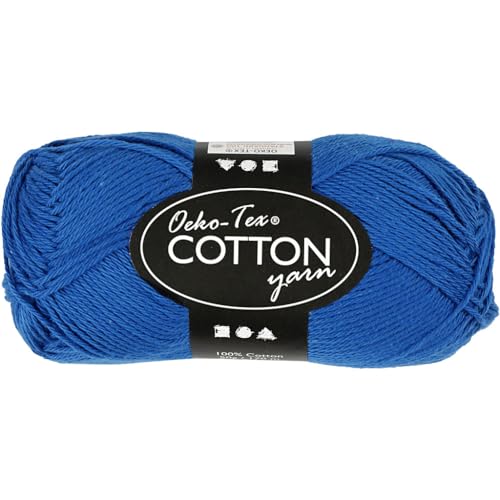 Cotton Yarn, Cobalt Blue