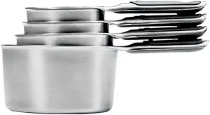 OXO Good Grips 4 Piece Stainless Steel Measuring Cups with Magnetic Snaps