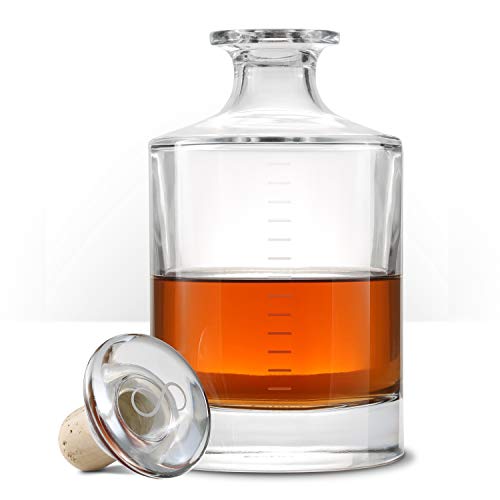 Whiskey Infinity Decanter - Cairn Craft Glass Whisky & Liquor Bottle and Stopper