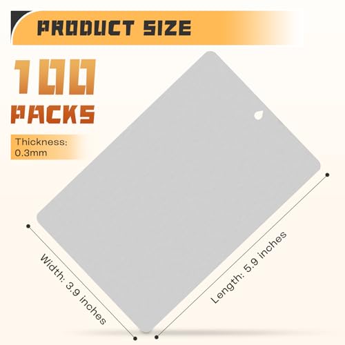 Image of 100pcs Tinplate Paint Color Matching Spray Out Cards Paint Test Panels Automotive Sprayout Cards for Coating Paint
