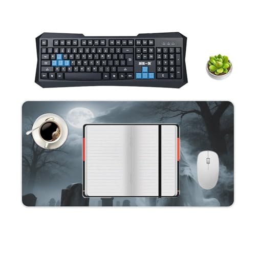 Desk Pad Protector 24x12 Inch Extended Cool Halloween Ghost miniatura 4