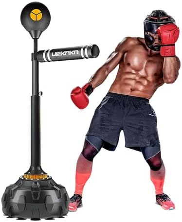 Free Standing Boxing Speed Trainer,360° Punching Bag Spinning Bar...