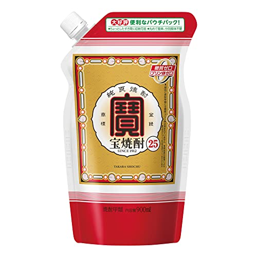 宝酒造 タカラ [すっきり クセのない味わい] 宝焼酎 エコパウチ [ 焼酎 25度 900ml ]