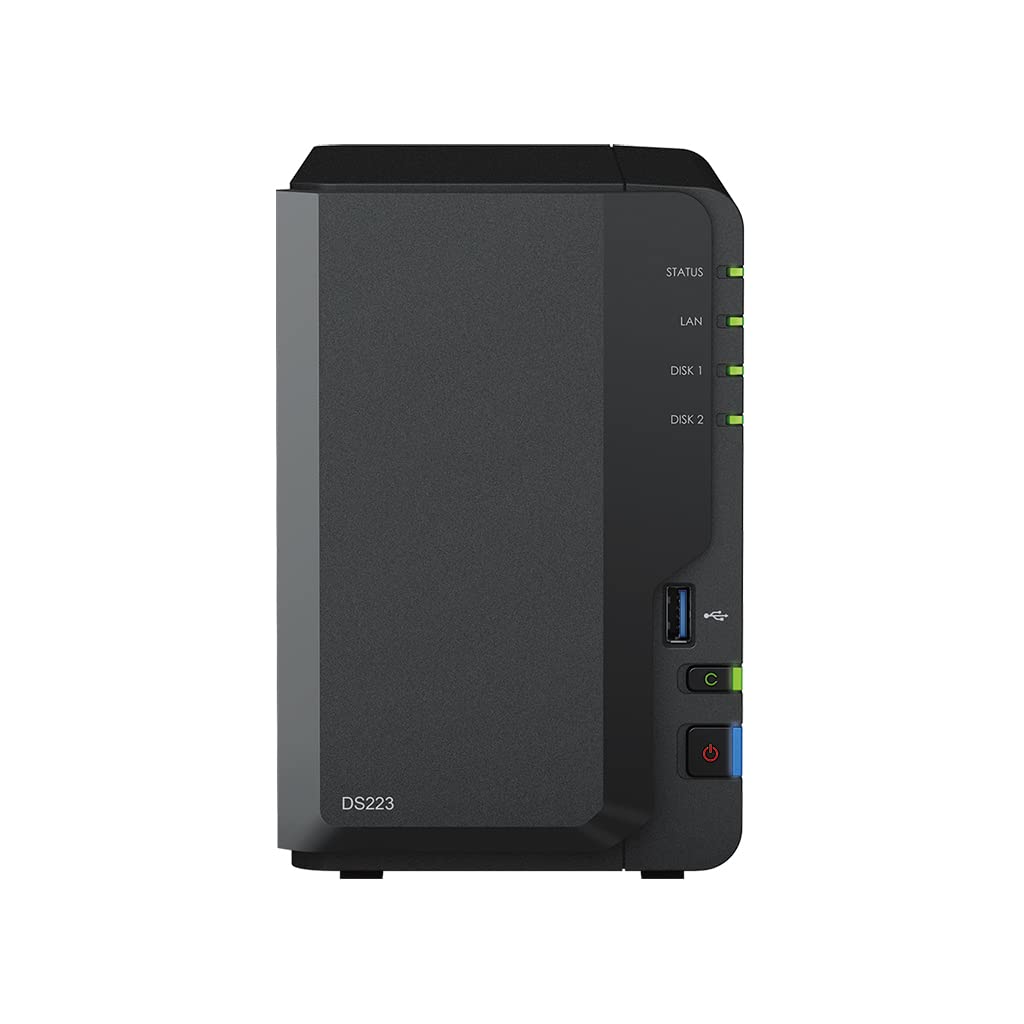 Synology DS223 2Go NAS 8To (2X 4To) WD Red+, Assemblé et testé avec SE DSM installé