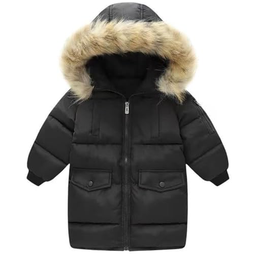 Boy's Winter Coat Warm Hooded Puffer Jacket Girls Thick Down Coat Camouflage