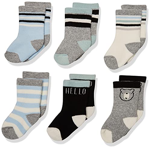 Image of Gerber Baby Wiggle Proof Socks (6-Pair)