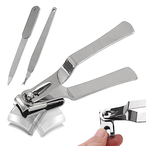 爪切りセット シャープで丈夫なステンレススチール 爪切り 爪切り 爪切り 使いやすい 360度回転爪切り メンズ レディース 高齢者用 (シルバー)