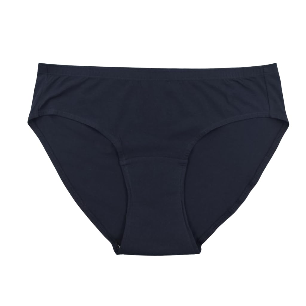 Leakproof Underwear For Women | Wash & Reusable | Absorbs 25ml Of Leaks | Anti Bacterial, Hygienic & Leakproof | Comfy Cotton | Pack Of 1 | Navy Blue | L discount deal
