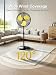 AKIRES 24” Outdoor Pedestal With Energy-Saving Motor,8000 CFM High-Velocity Industrial Stand Fan, 120° OscillatingHeavy Duty Metal Floor Fan for Shop, Warehouse, Workshop, Gym, Garage Yellow