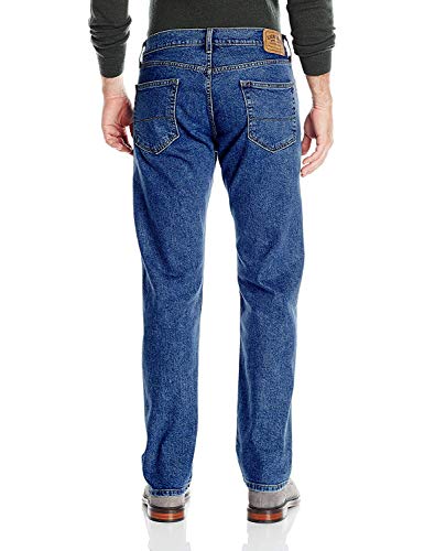 Levi Strauss Signature Men's Regular Fit Flex Jeans, Medium Indigo, 42x302