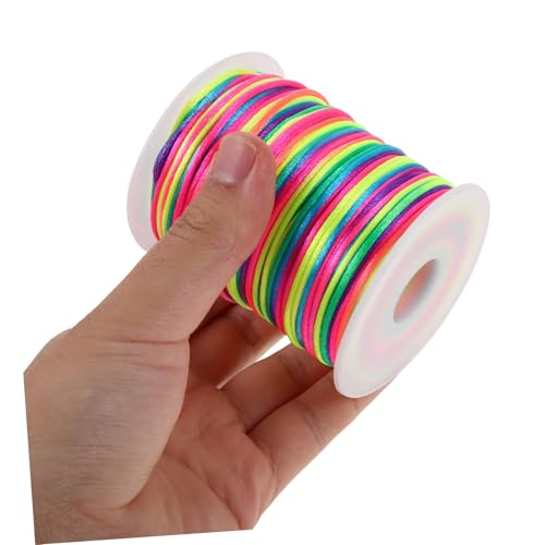 Fil ciré pour bracelets et macramé NUOBESTY 4 rouleaux de cordon polyester - 5